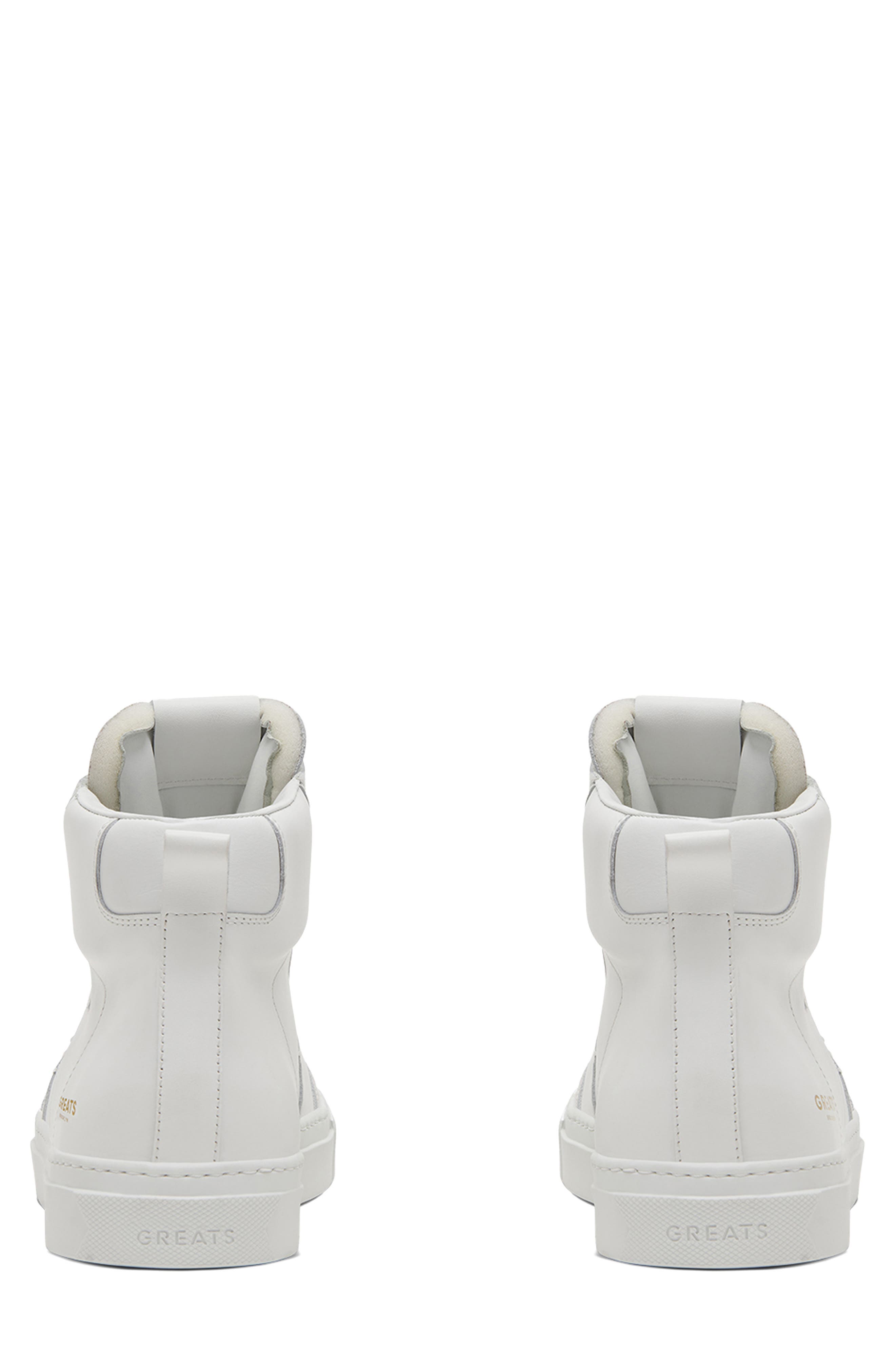 GREATS Royale High Top 2.0 Sneaker, Alternate, color, Blanco