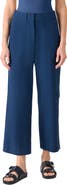 Akris punto Cliff Cotton Stretch Seersucker Cargo Ankle Pants
