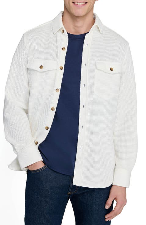 Slim Fit Solid Shirt Jacket