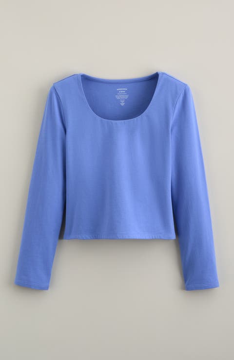 Kids' Cotton Scoop Neck T-Shirt