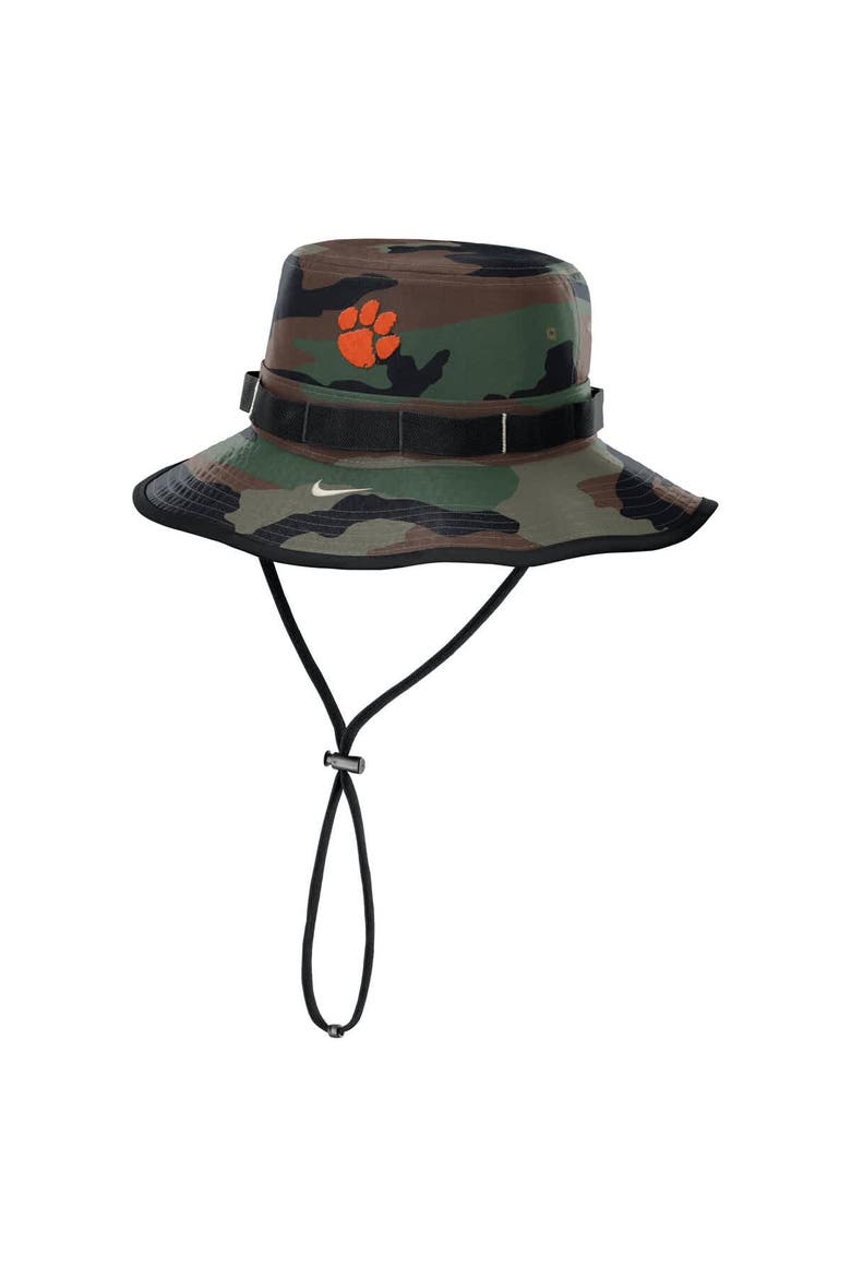Men's Nike Camo Clemson Tigers 2024 Military Appreciation Apex Bucket Hat, Main, color, Camo