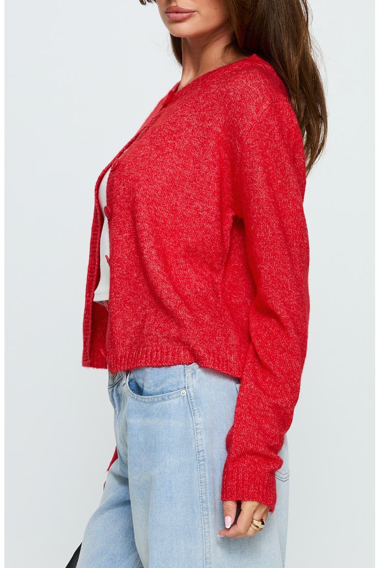 Denmark Cardigan, Alternate, color, RED