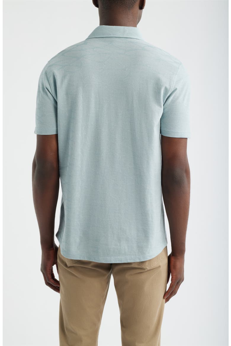 Graham Short Sleeve Sleeve Knit Button-Up Shirt, Alternate, color, SOFT TEAL