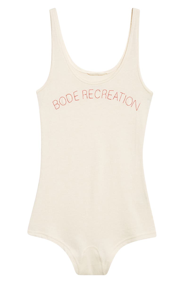 Bode Shelly Cotton & Alpaca Romper, Main, color, 