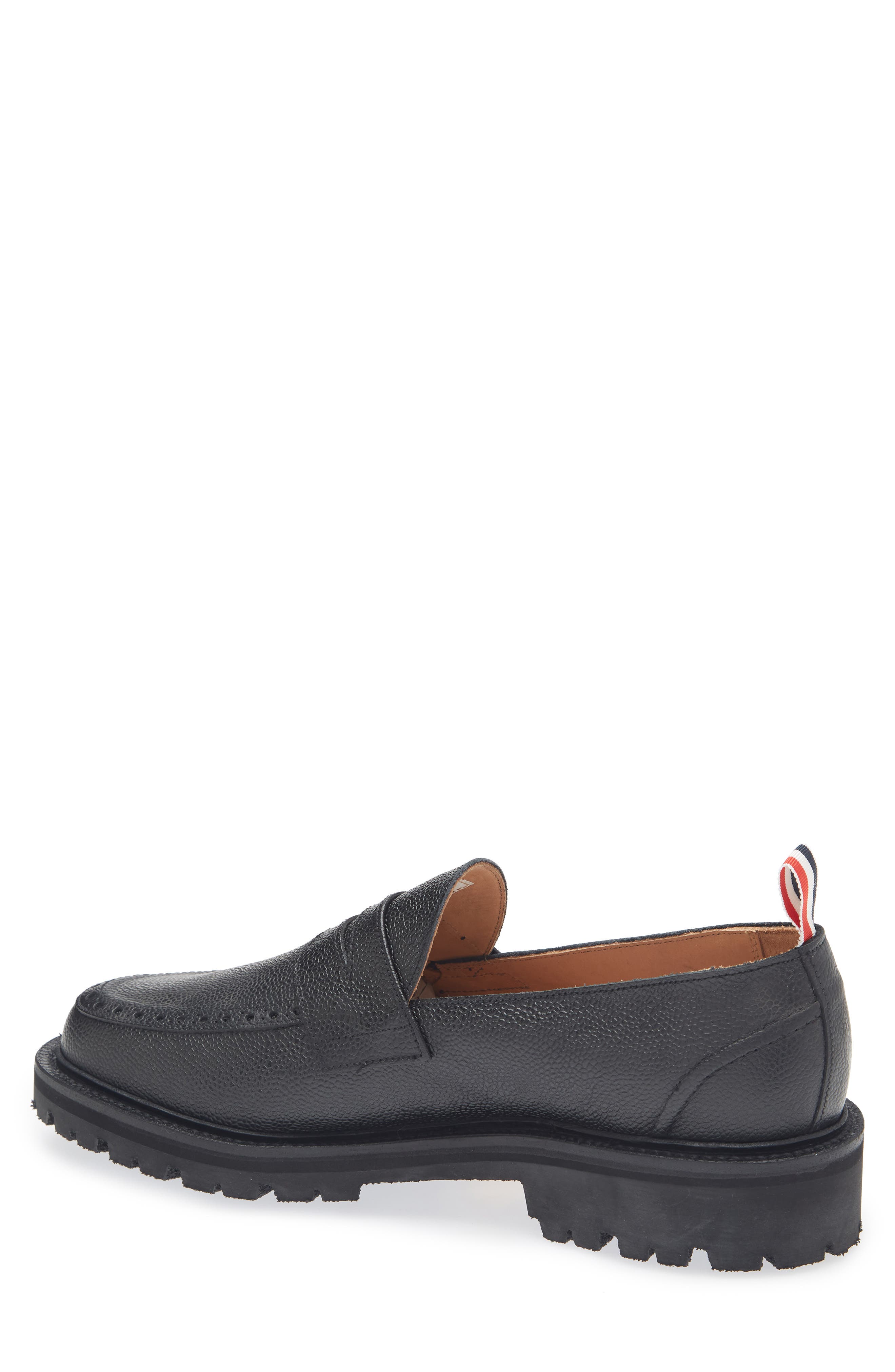 Thom Browne Penny Loafer, Alternate, color, Black