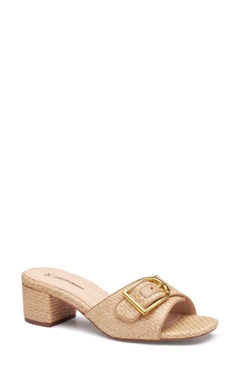 Edith Buckle Slide Sandal (Women)