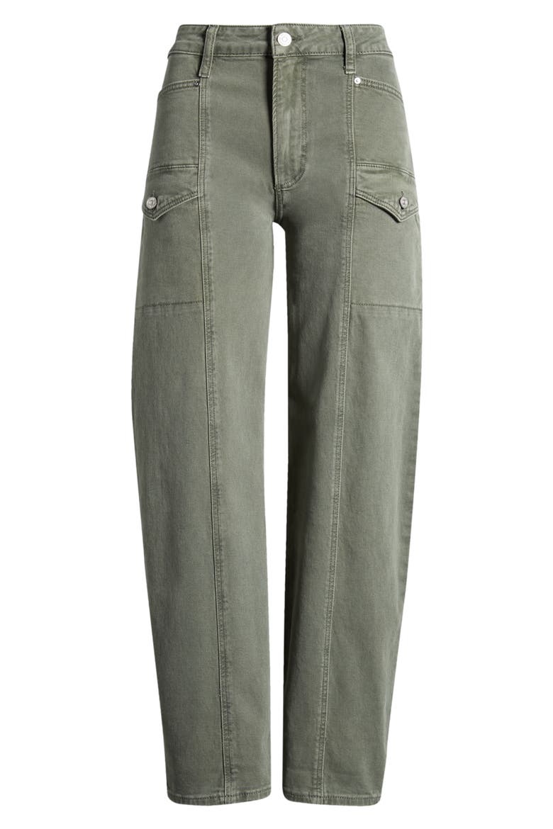 Alexis High Waist Tapered Cargo Jeans, Alternate, color, VINTAGE IVY GREEN
