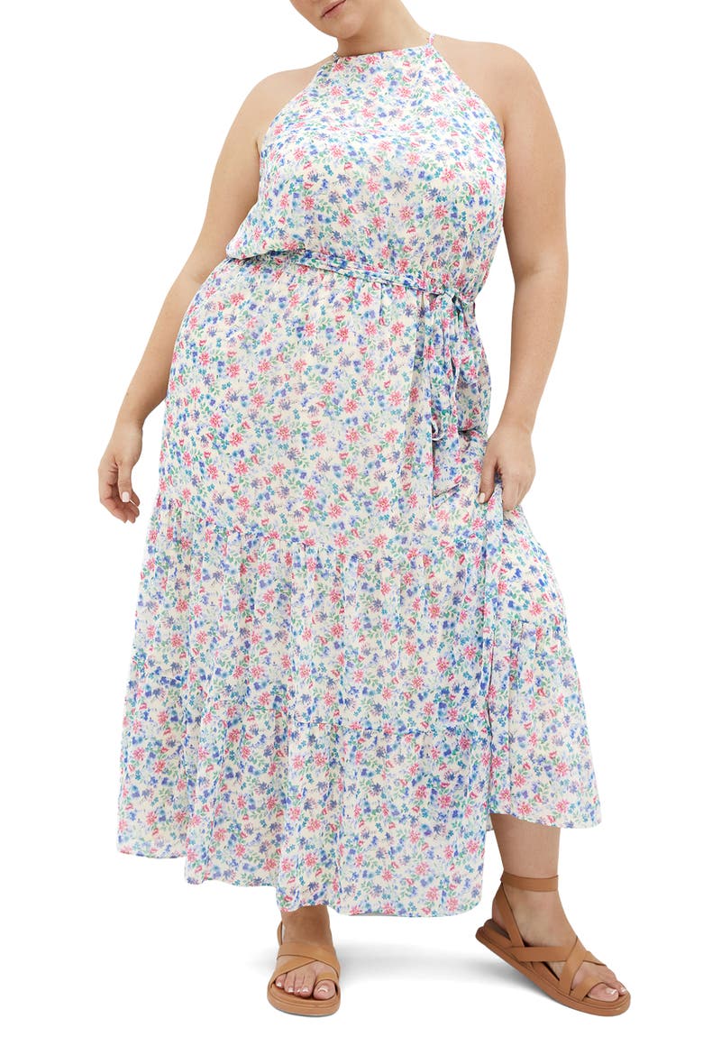 Lidia Maxi Halter Dress, Main, color, DELICATE DITSY