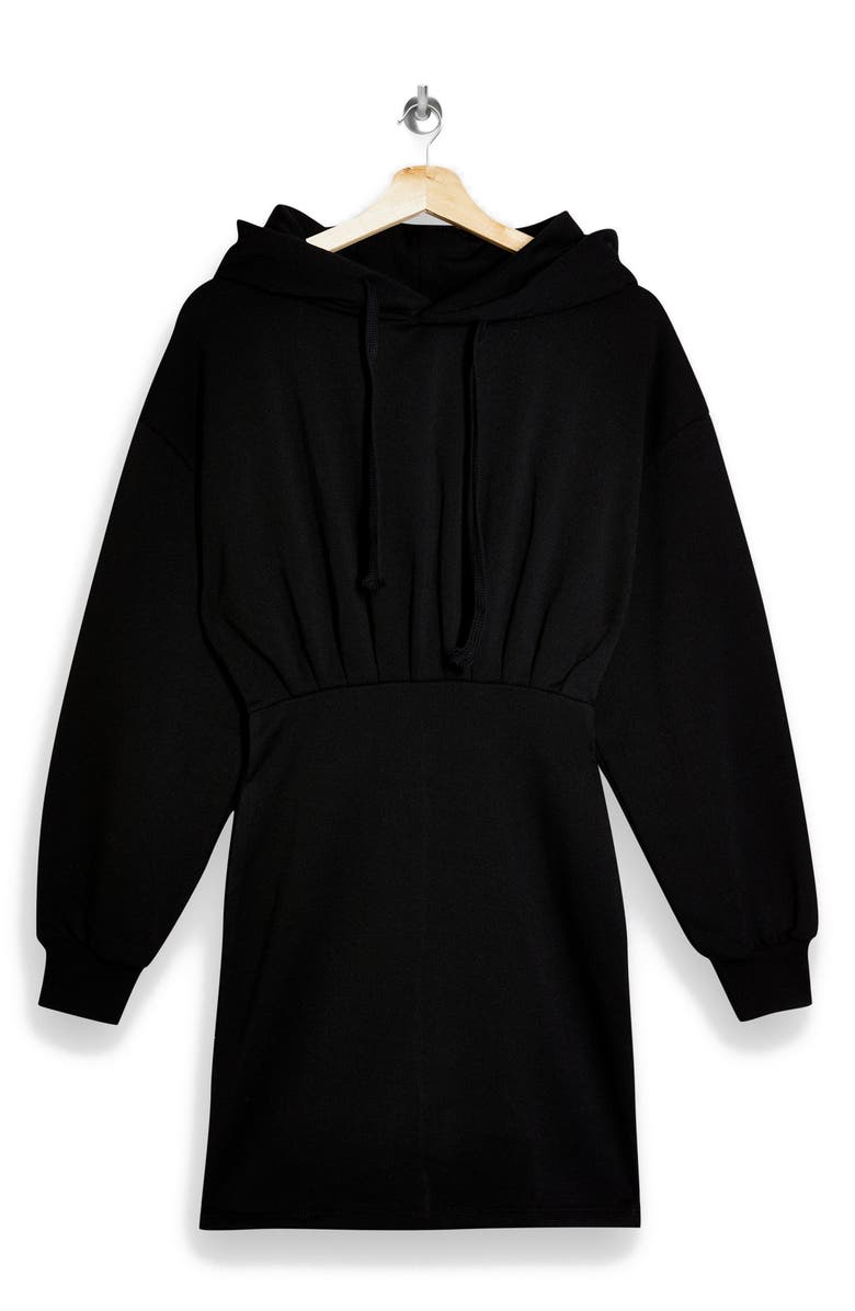 Topshop Hooded Minidress, Alternate, color,