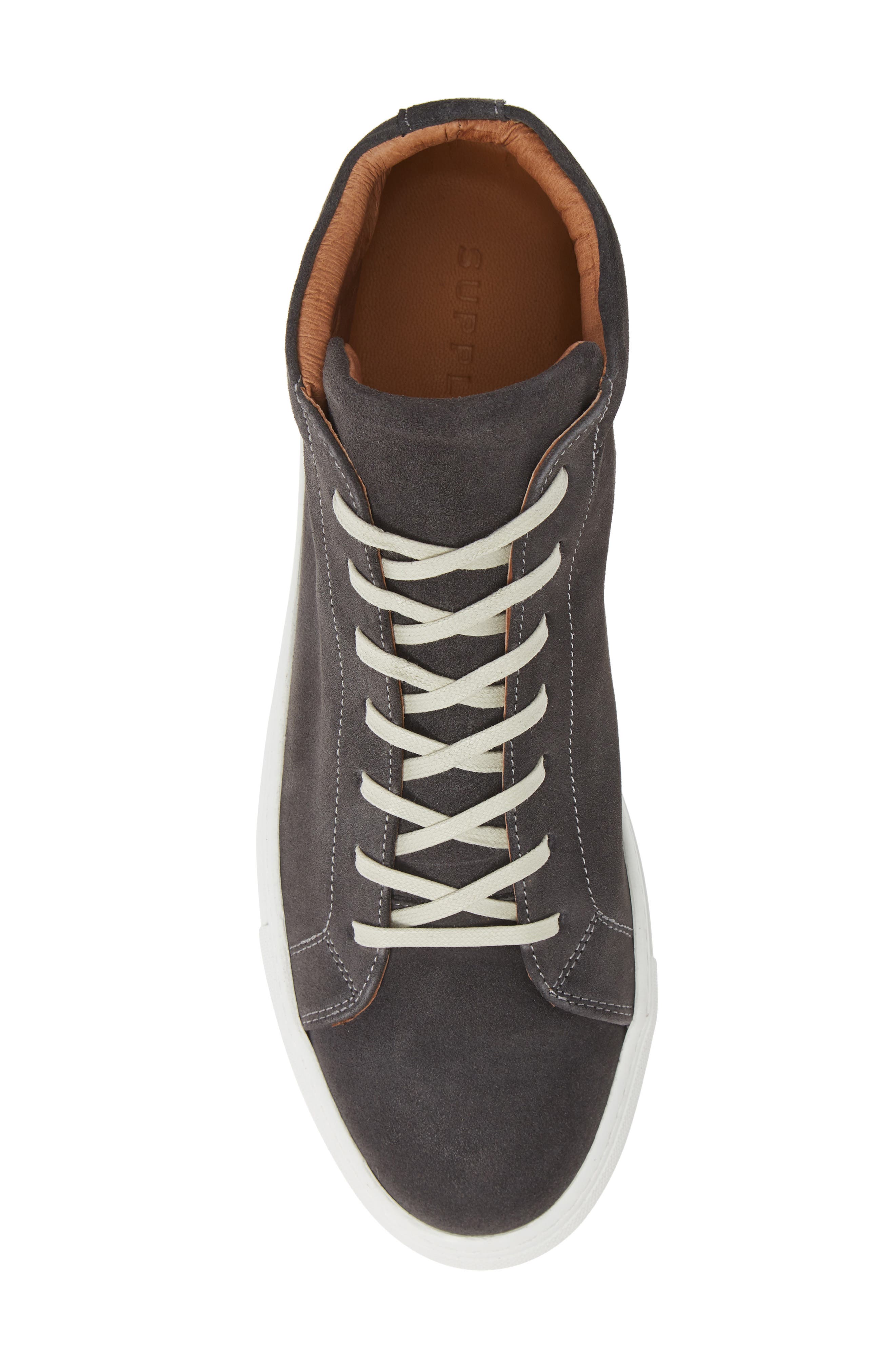 Deacon Mid Sneaker, Alternate, color, GREY SUEDE