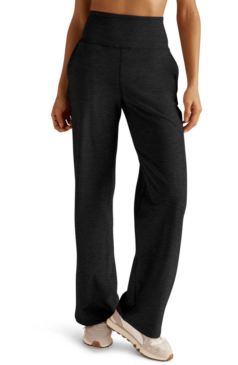 Beyond Yoga Space Dye Wide Leg Pants, Main, color, Darkest Night