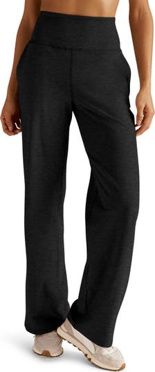 【MODERNIF】Leco Pigment Wide Pants Organic Stretch Cotton Wide Leg Chino Pants in Light Khaki