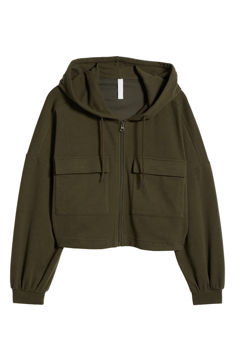Zella Utility Zip Hoodie, Alternate, color,