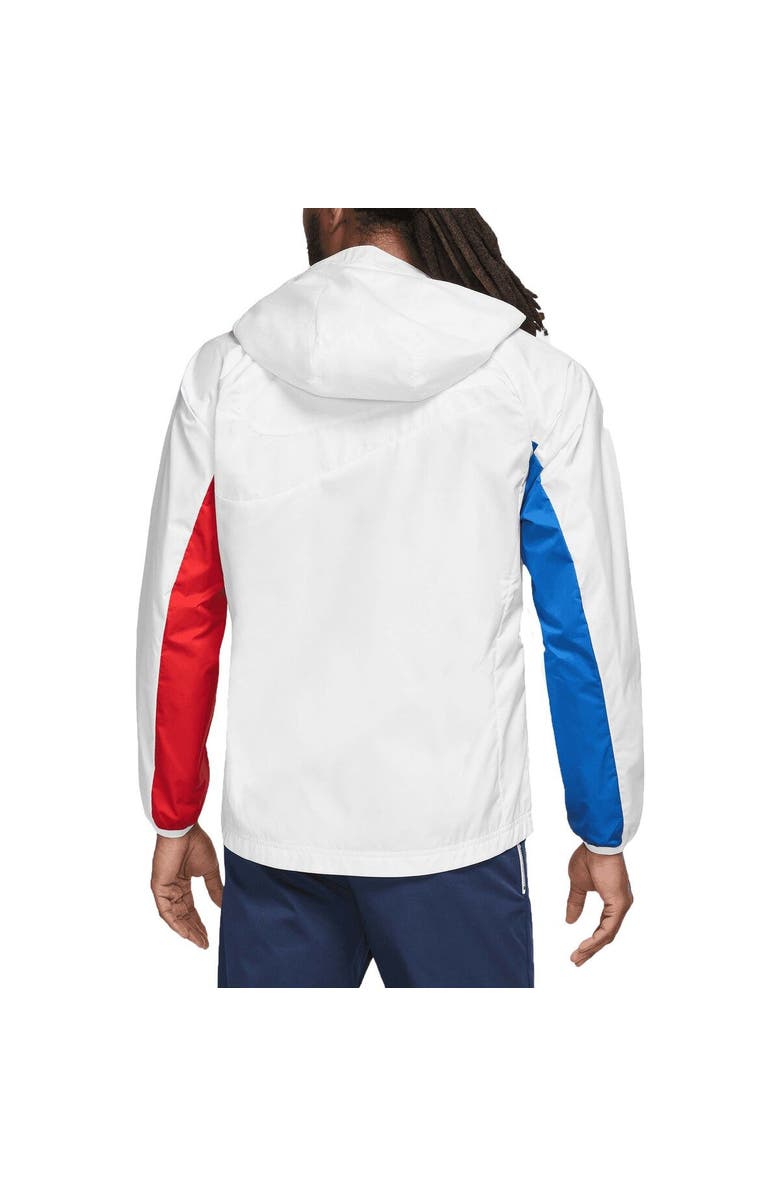 Nike Men's Nike White Barcelona AWF Raglan Full-Zip Hoodie Jacket, Alternate, color, 