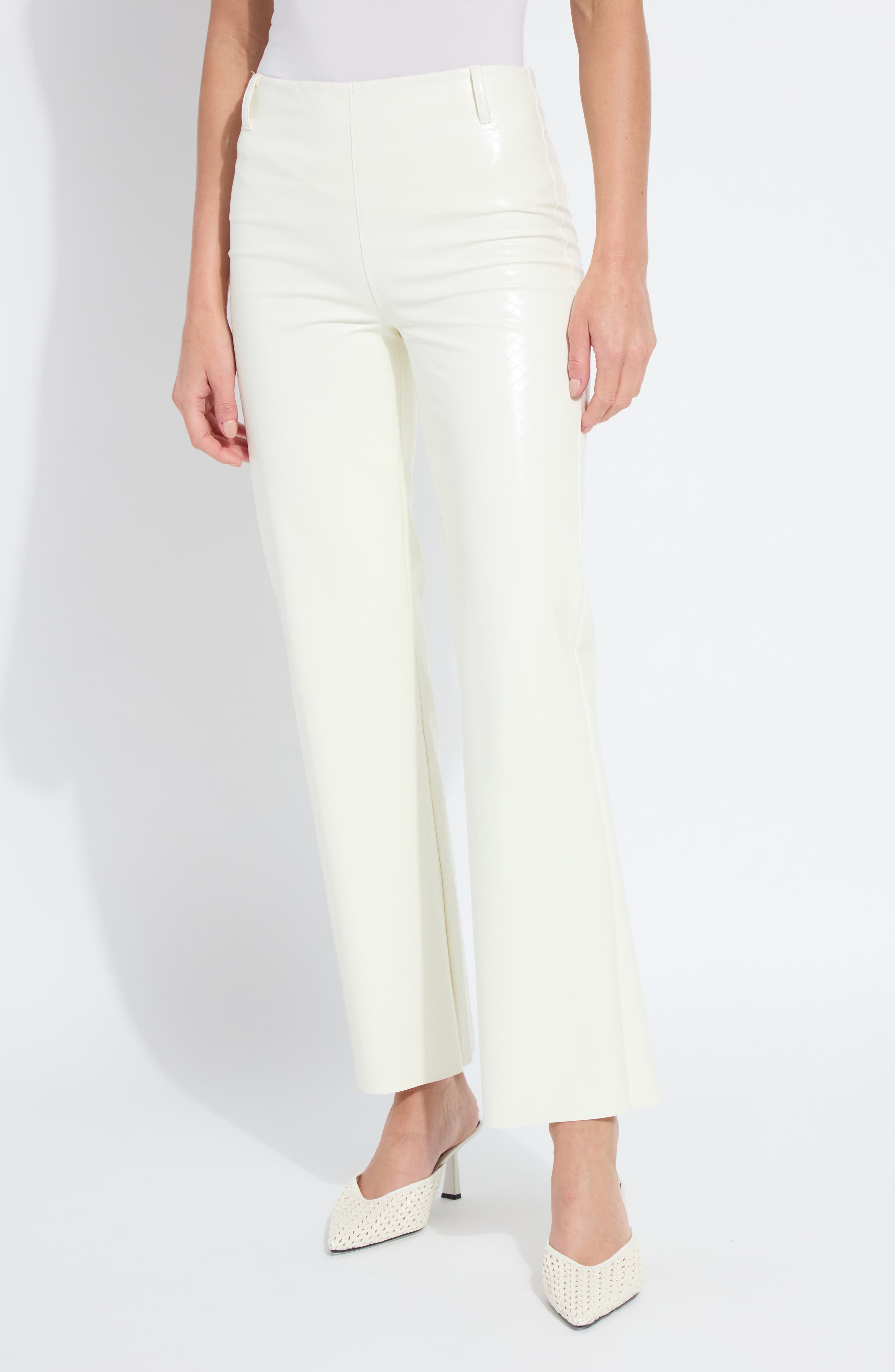 Amara Flare Faux Leather Pants - image 3