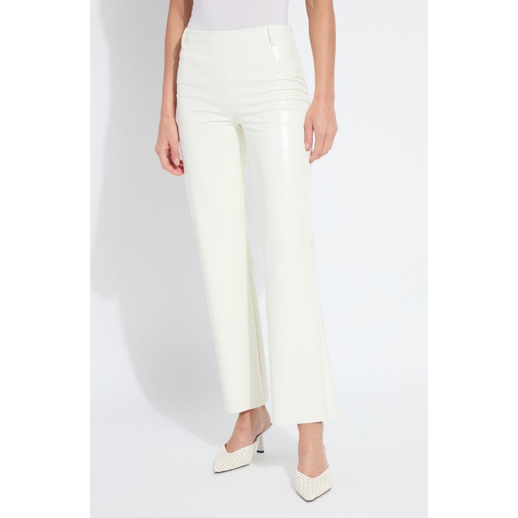 Lyssé Lysse Amara Flare Faux Leather Pants In White