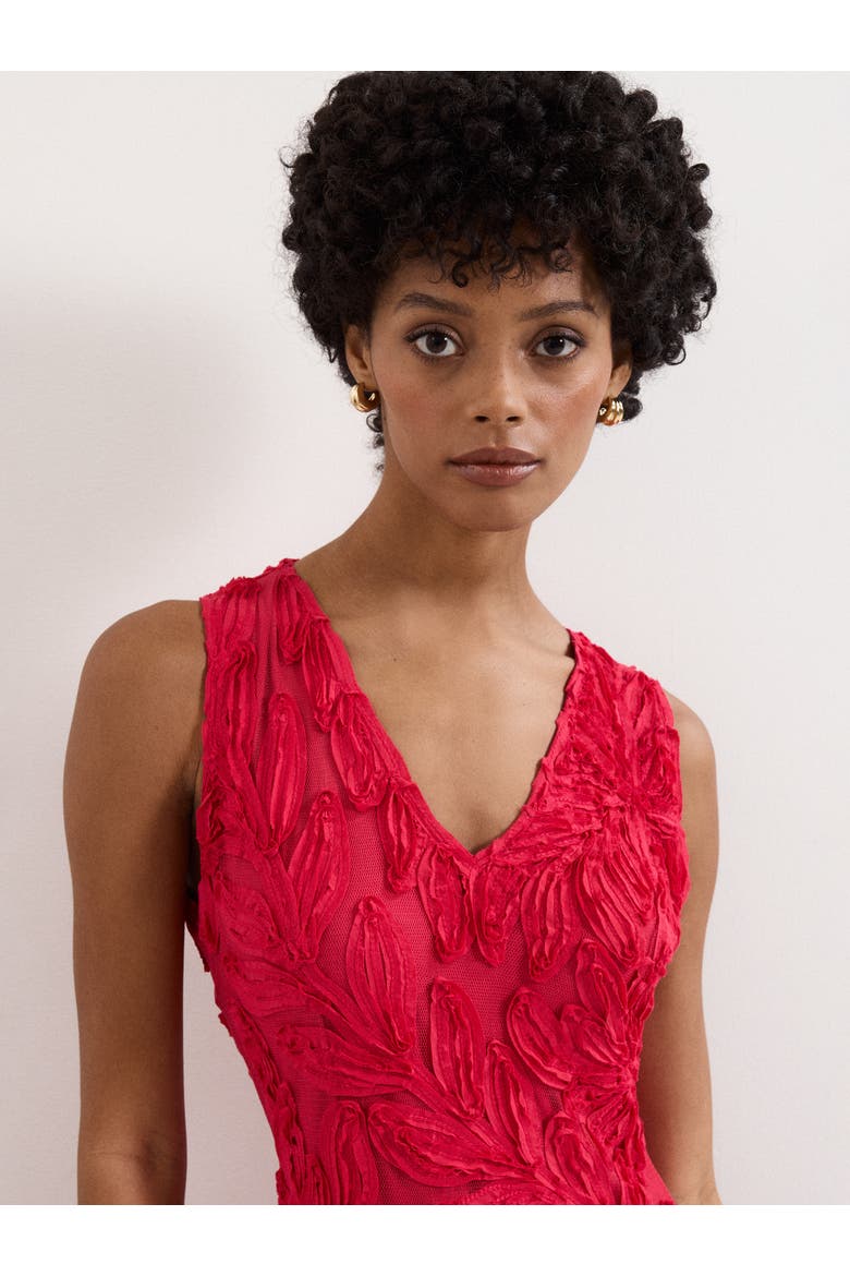 Paloma Embroidered Fit Flare Dress, Alternate, color, Pink
