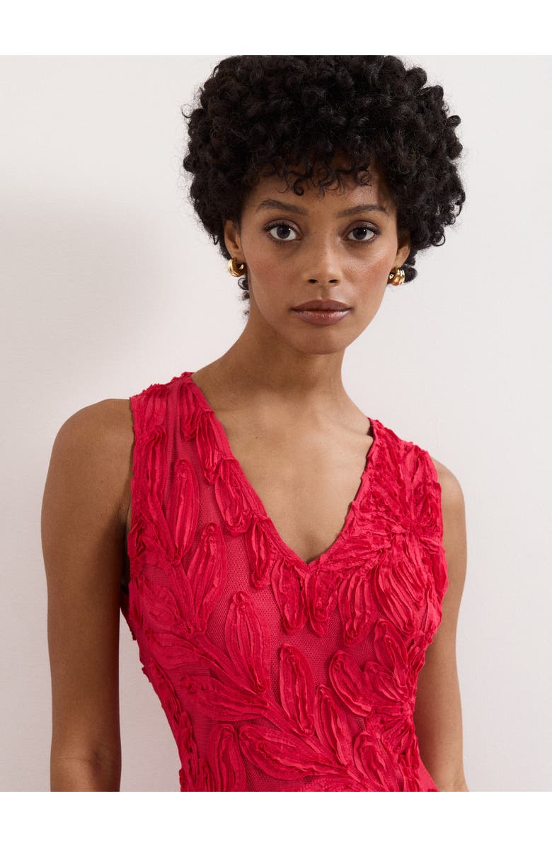 Phase Eight Paloma Embroidered Fit Flare Dress, Alternate, color, Pink