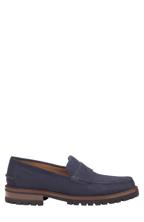 Johnston & Murphy Collier Penny Loafer In Blue