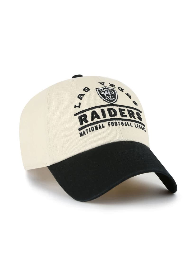 Men's '47  Natural Las Vegas Raiders Windham Clean Up Adjustable Hat, Alternate, color, Natural