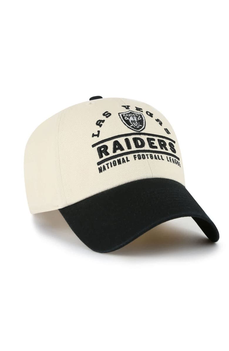 '47 Men's '47  Natural Las Vegas Raiders Windham Clean Up Adjustable Hat, Alternate, color, Natural