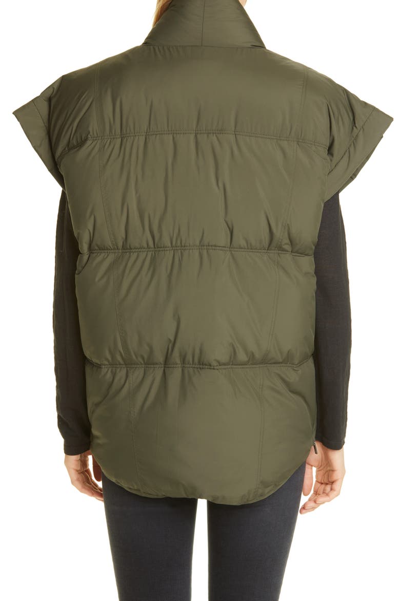Sleeveless Recycled Polyester Puffer, Alternate, color, SURPLUS