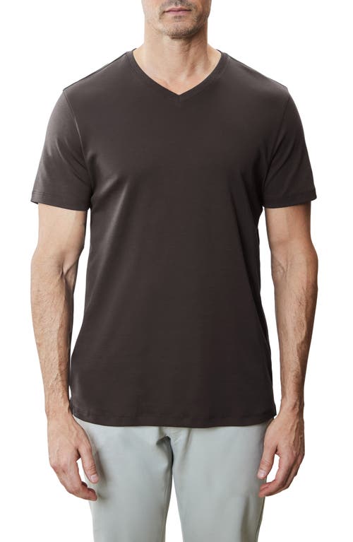 Robert Barakett Georgia Regular Fit V-neck T-shirt In Espresso