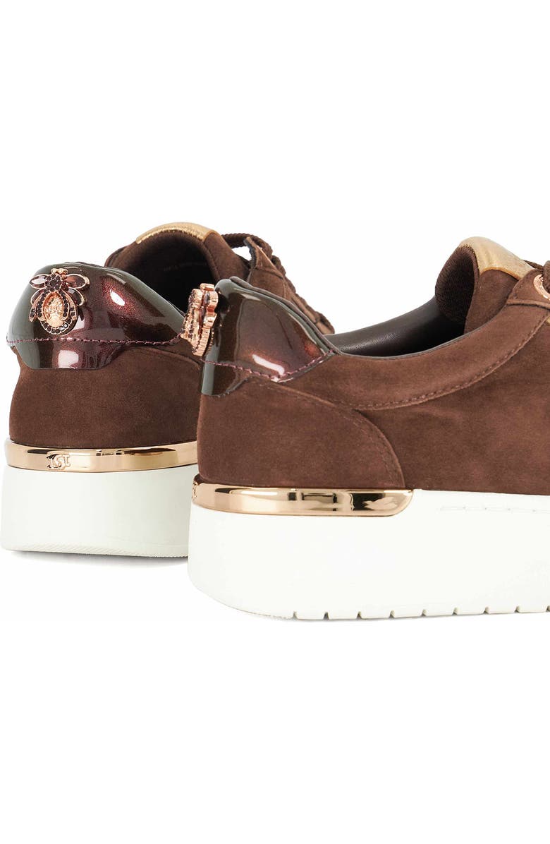 Dune London Emmelino Platform Sneaker, Alternate, color, Brown