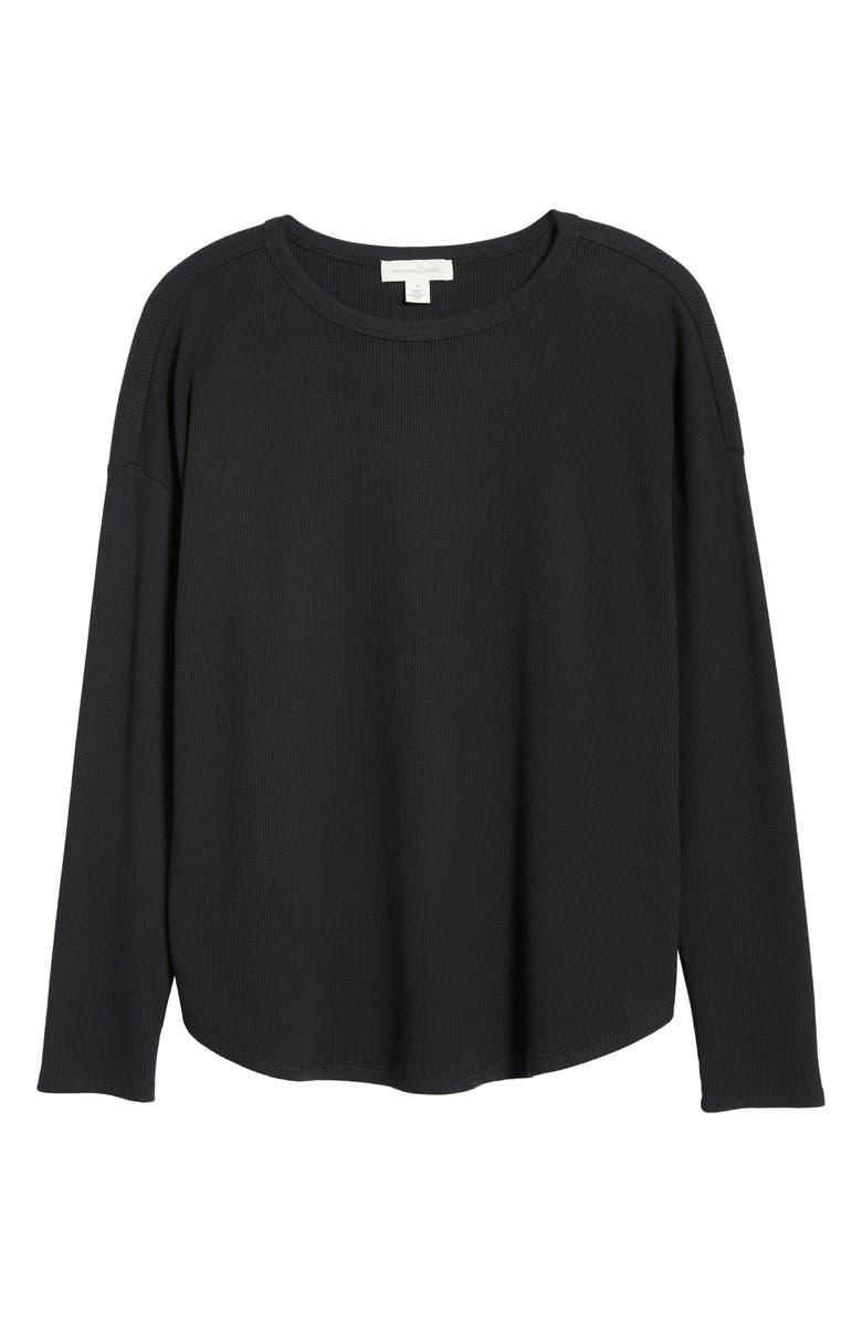 Treasure & Bond Oversize Cotton Blend Thermal Knit Top, Alternate, color, 