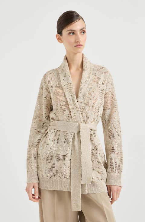 Dazzling water lilies cardigan