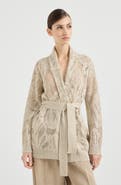 Brunello Cucinelli Dazzling water lilies cardigan