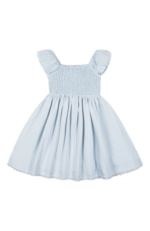 Girls' Organic Sateen Flower Girl Dress, Toddler