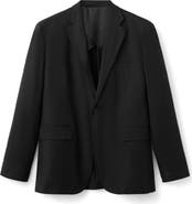 MANGO Slim Fit Linen Blend Sport Coat