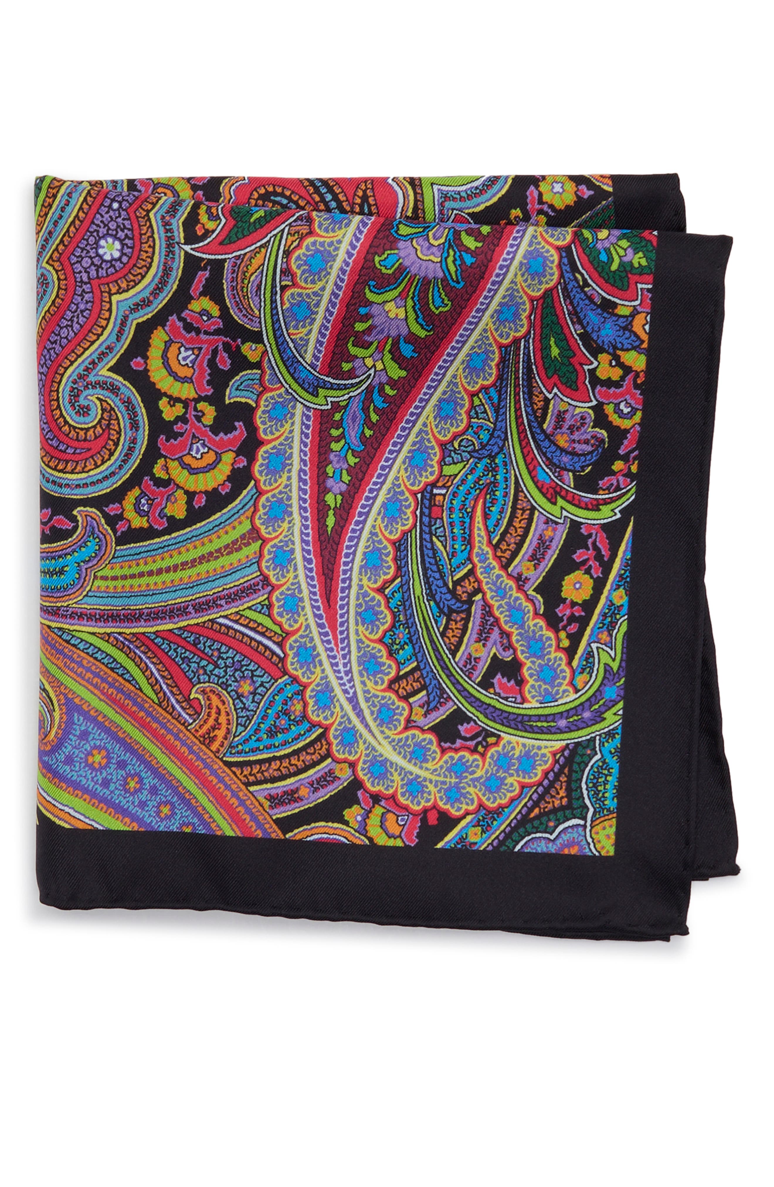 Paisley Silk Pocket Square