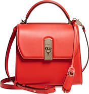 FERRAGAMO Salvatore Ferragamo Medium Leather Top Handle Bag