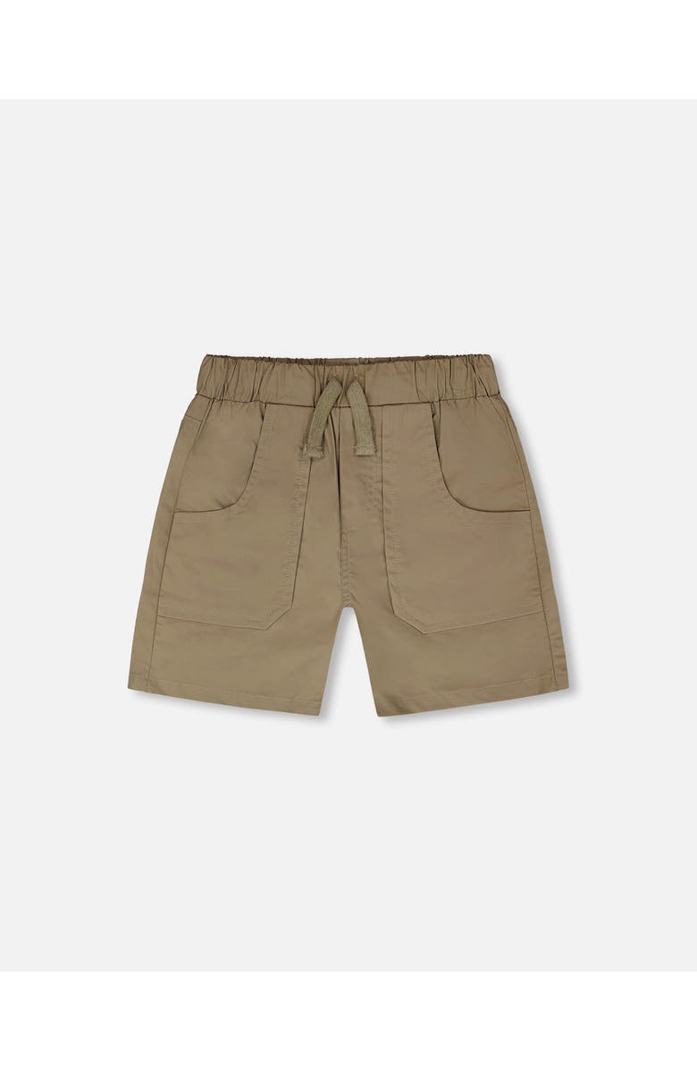 Deux par Deux Parachute Shorts with Patch Pockets, Main, color, Beige
