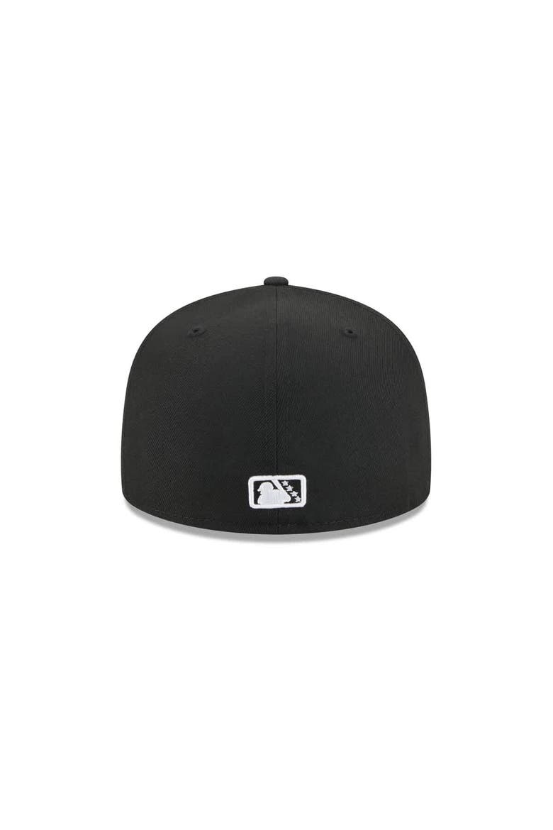 Men's New Era  Black Myrtle Beach Pelicans Theme Nights 59FIFTY Fitted Hat, Alternate, color, Black