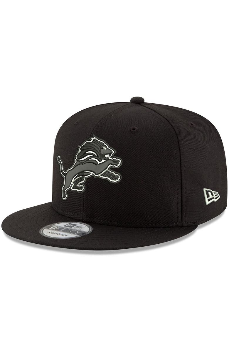 New Era Men's New Era Black Detroit Lions B-Dub 9FIFTY Adjustable Hat, Alternate, color, 