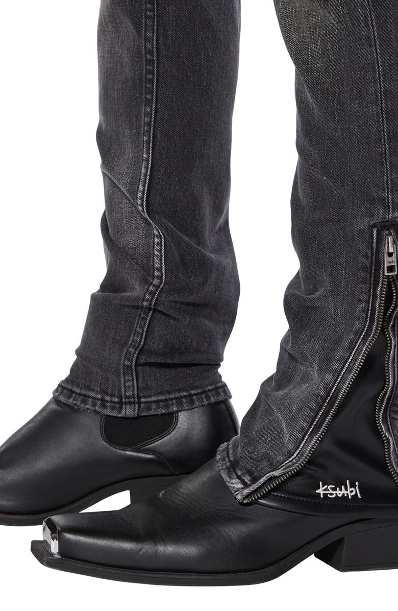 Ksubi Van Winkle Torqued Chamber Skinny Jeans, Alternate, color, Black