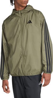 adidas 3-Stripes Hooded Windbreaker Jacket