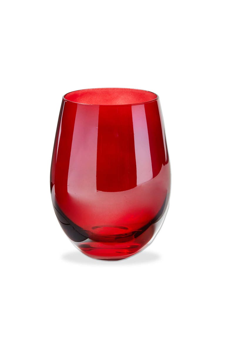 Celebration Stemless Wine Glass, Main, color, Red