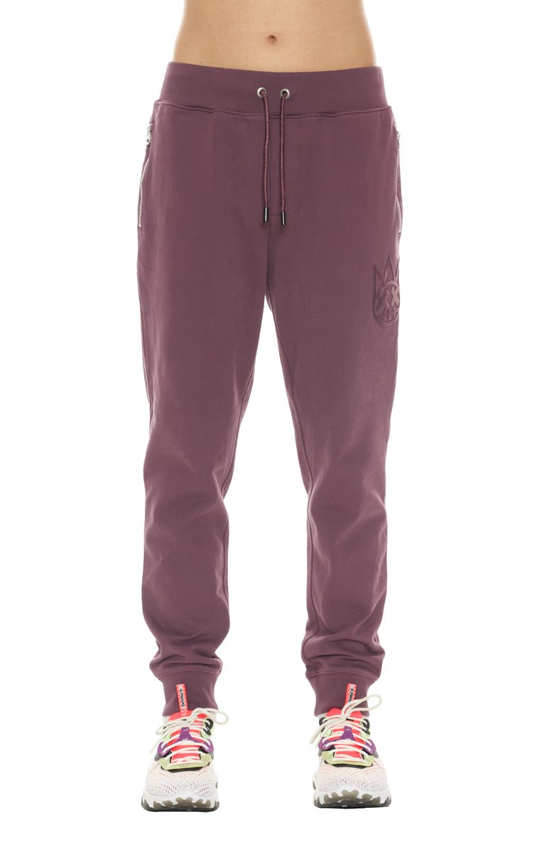 Cult of Individuality Cotton Sweatpants, Main, color, Grape Compote