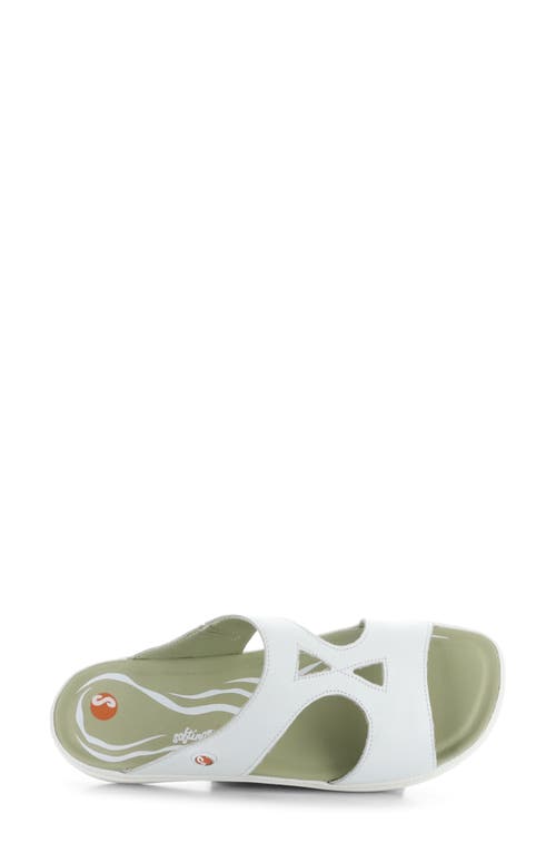 Softinos By Fly London Inbe Slide Sandal In White