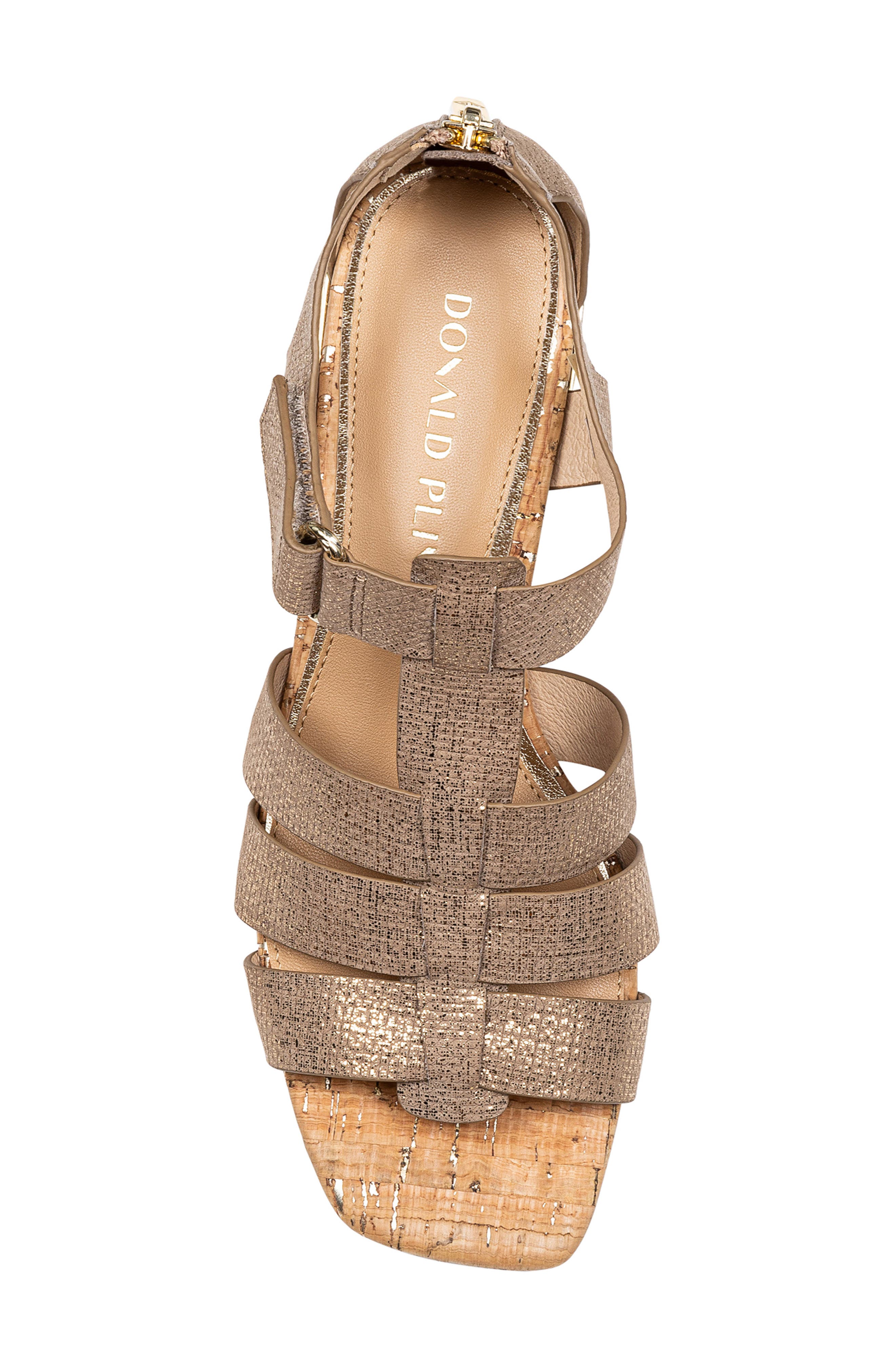 Faleisha Block Heel Fisherman Sandal, Alternate, color, LIGHT BRONZE