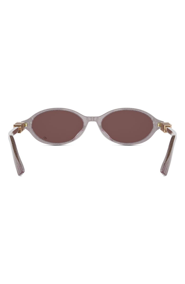 DIOR 'DiorTreasure R1I 51mm Oval Sunglasses, Alternate, color, Grey/ Other / Brown
