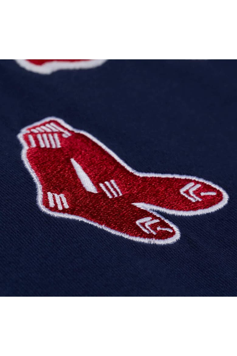Men's Mitchell & Ness  Navy Boston Red Sox Wild Pitch Ringer T-Shirt, Alternate, color, Navy