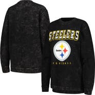 G-III 4HER BY CARL BANKS Women's G-III 4Her by Carl Banks Black Pittsburgh Steelers Comfy Cord Pullover Sweatshirt