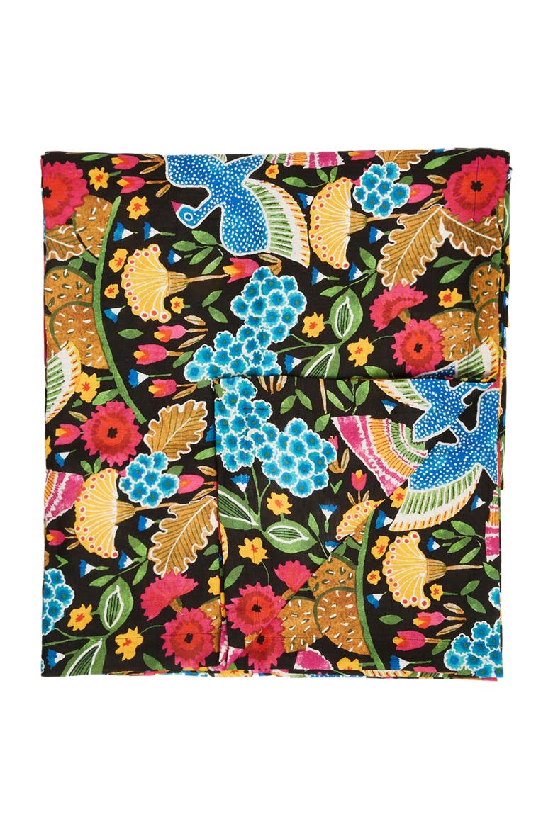Large Tablecloth (180X350) Colombo Black Multicolor, Main, color, Colombo Black Multicolor
