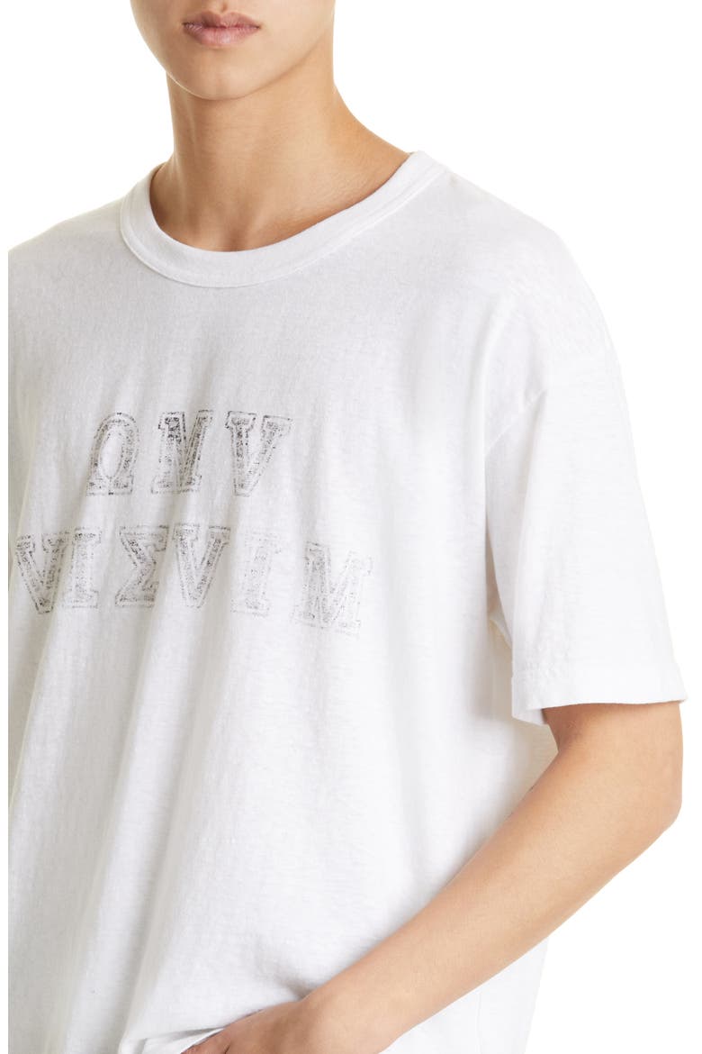Men's Oversize Alumni Graphic Tee, Alternate, color, WHITE