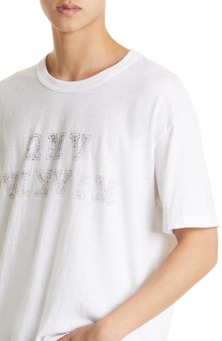 VISVIM Men's Oversize Alumni Graphic Tee, Alternate, color,